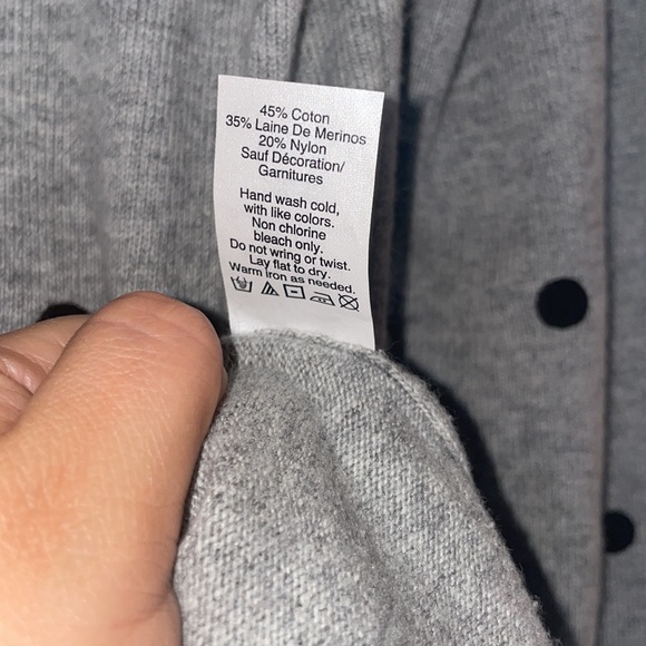 J Crew Factory Teddie Polka dot sweater, Size: Small - Picture 6 of 8